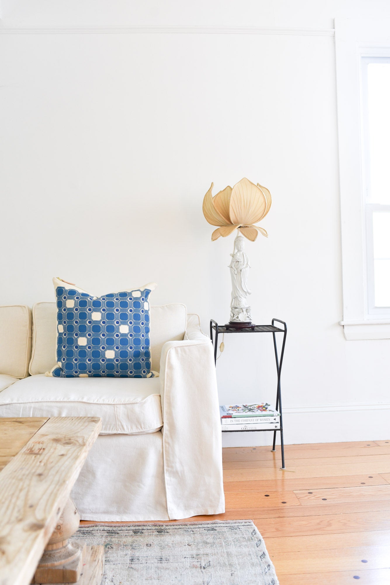 Cotton Barkcloth Pillow Cover