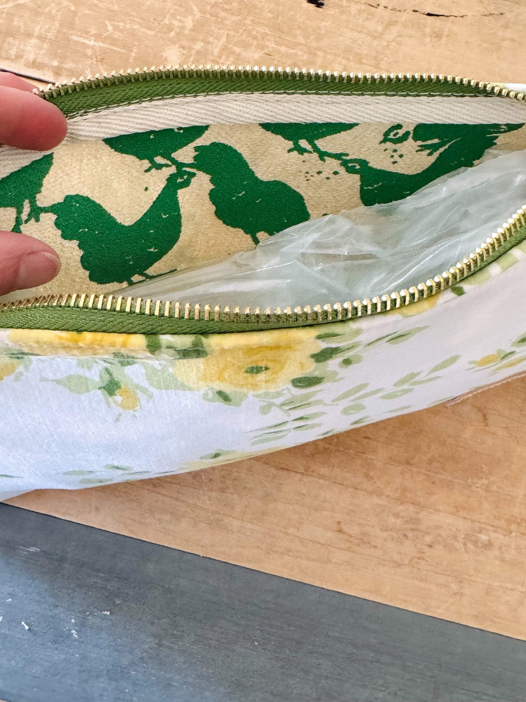 Clutch - Vintage Yellow Floral