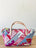 Small Satchel - Multi Color Vintage Pattern