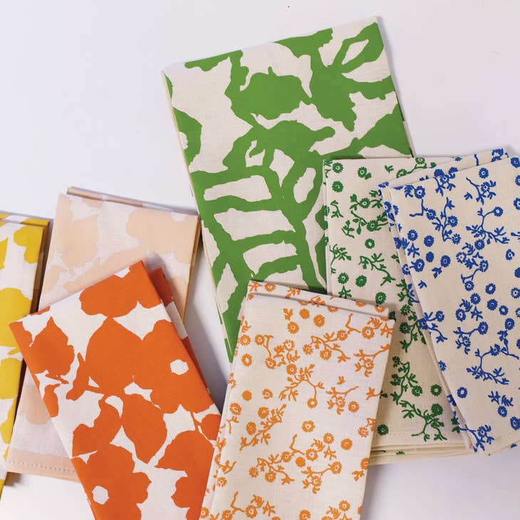 Hand-Printed Linen Napkins – Set of 4