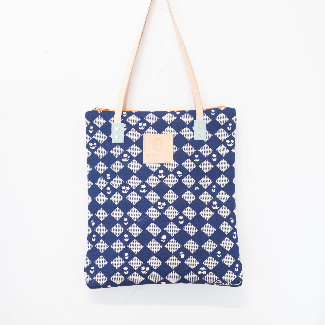 Checkered Quilt Mod Tote Bag