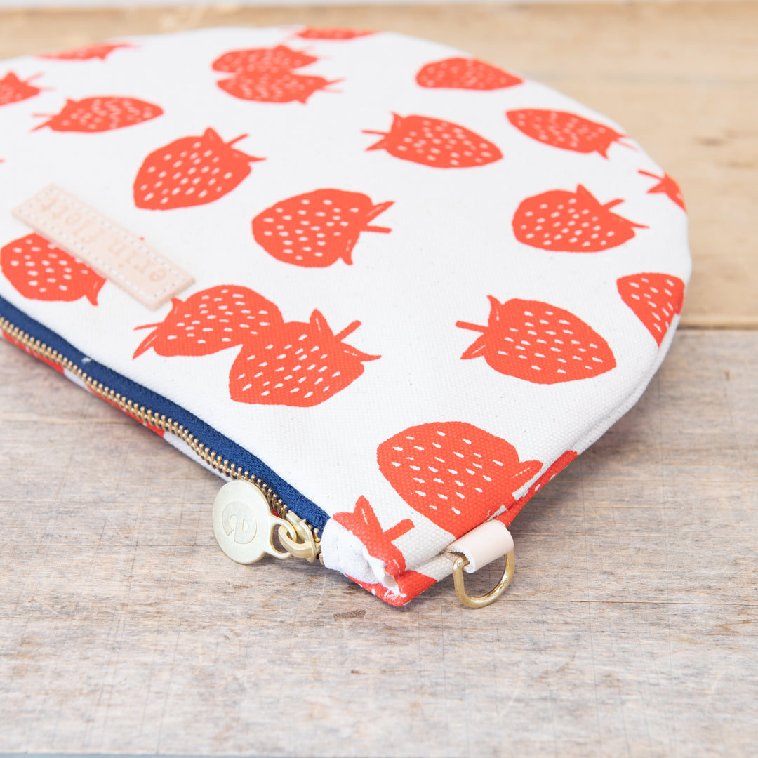 Strawberries Half Moon Bag