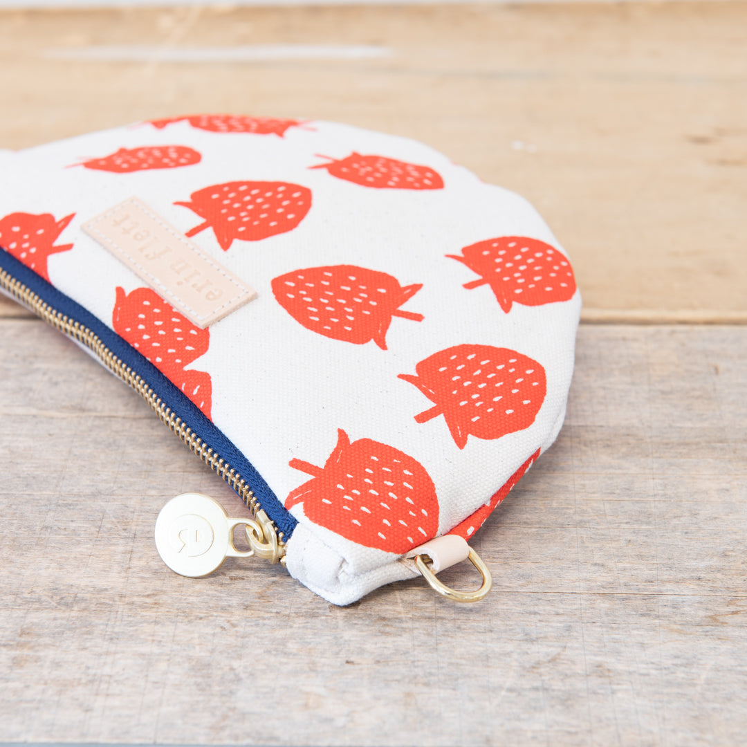 Strawberries Half Moon Bag