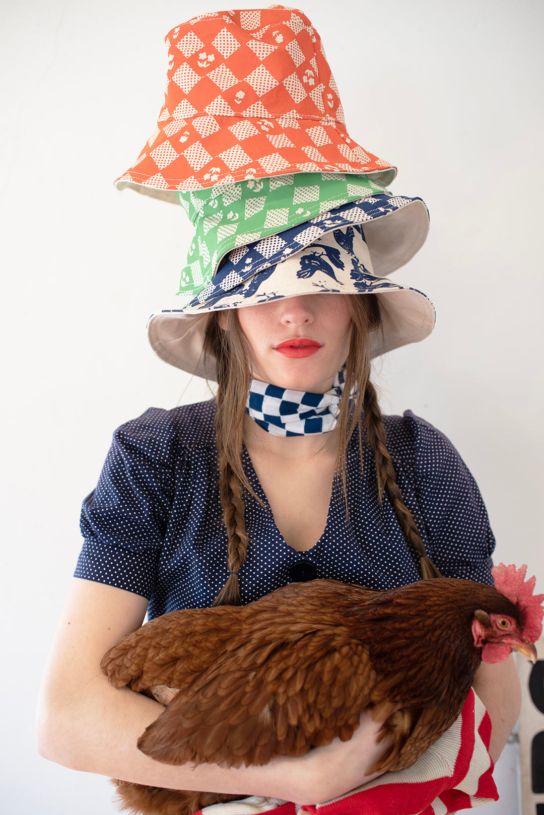 Checkered Quilt Bucket Hat